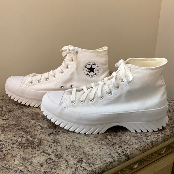 CHUNKY WHITE CONVERSE CUSTOMIZABLE SHOES! - Picture 5 of 17